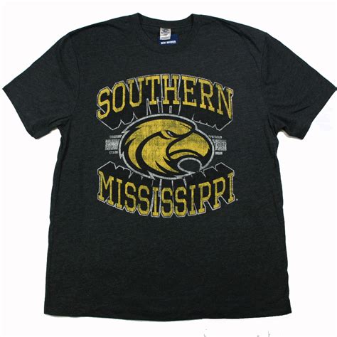 USM Southern Mississippi Golden Eagles Ringspun Cotton T-Shirt ...