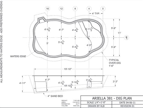 Arialla Fiberglass Pool Dig Plan Artistic Pools