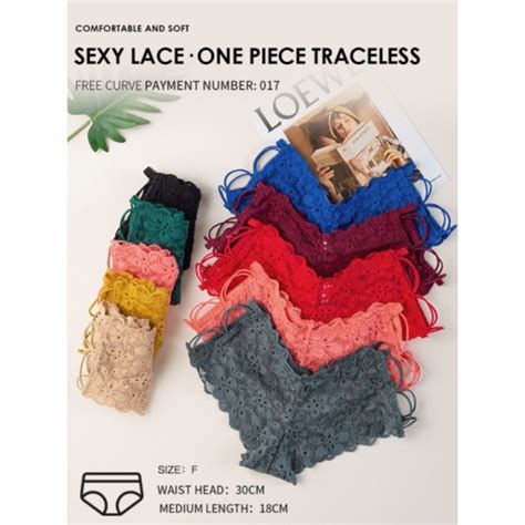Women Sexy Lace Lingerie Low Waist Thong Panties Female Fashion Floral