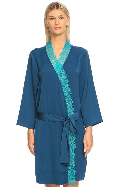 Gl Pl Lingerie Kadın Lacivert Sabahlık GPLPETRAPEIGNOIRDAR DARKBLUE