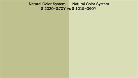 Natural Color System S 2020 G70y Vs S 1015 G60y Side By Side Comparison