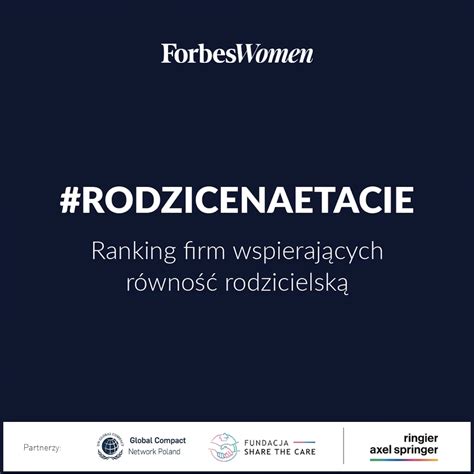 Ranking Firm Wspieraj Cych R Wno Rodzicielsk Rodzice Na Etacie