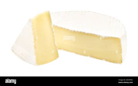 Camembert Or Brie Cheese Isolated On White Background Soft Cheese