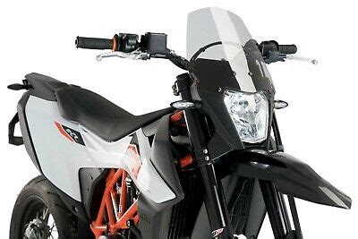 Puig Saute Vent Naked N G Sport Pour Ktm Enduro R Fume Claire