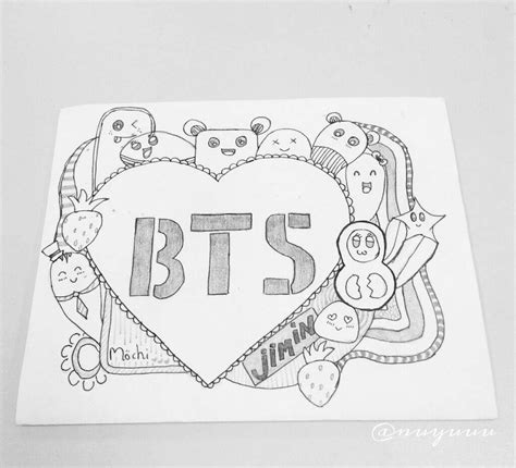 Doodle Bts Logo Art