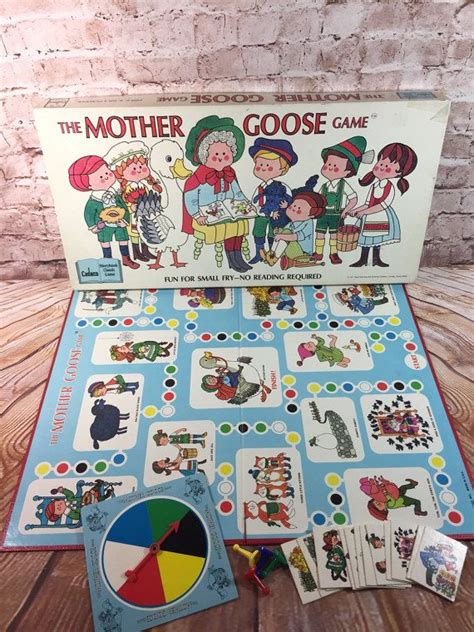 Vintage 1971 The Mother Goose Game Board Game By Cadaco 100 Etsy