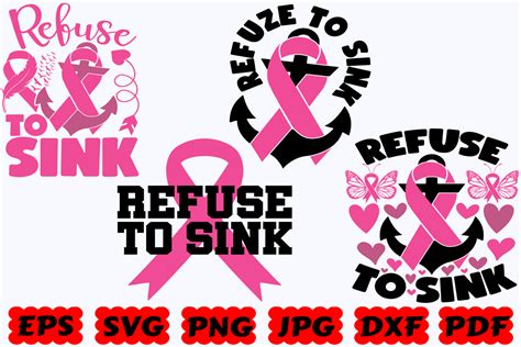 Refuse To Sink SVG Cancer SVG PNG Graphic By