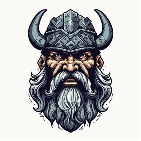 Vikingo antiguo diseño vectorial nórdico celta nórdico ilustración