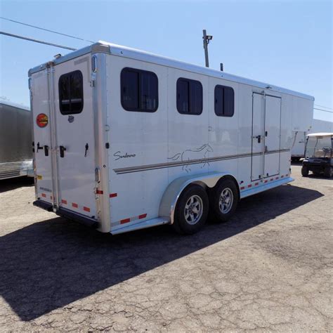 New Sundowner Super Sport Gooseneck 3 Horse Slant Load Trailer In St