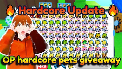 LIVE 100B 900B HARDCORE PIXEL PETS GIVEAWAYS PET SIMULATOR X YouTube