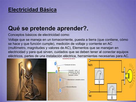 Electricidad Básica I ppt Fundamentos de Electricidad PPT