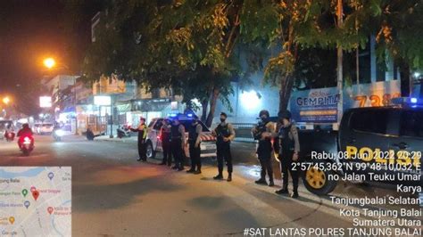 Blue Light Patrol Polres Tanjungbalai Antisipasi Kejahatan Jalanan