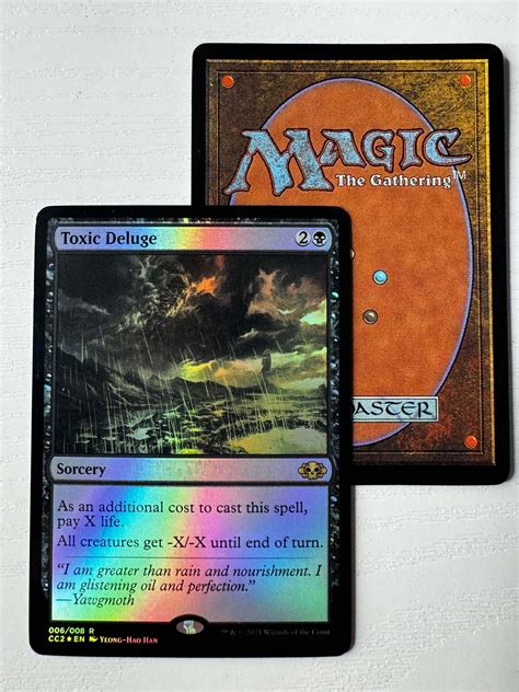 Toxic Deluge Commander Collection Black Foil Tolarian Library