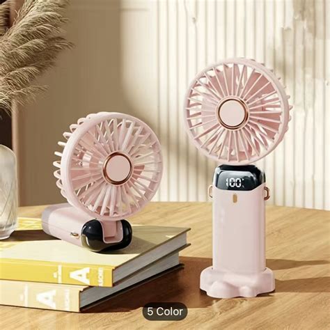 6000mah Usb Outdoor Foldable Portable Handheld Fan Classroom Office