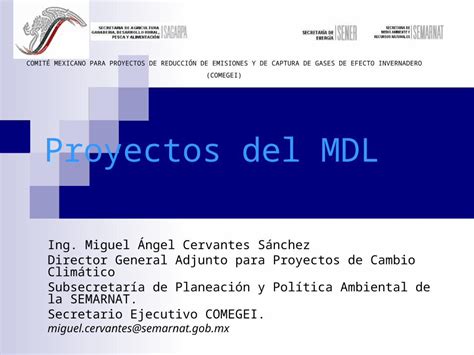 Ppt Proyectos Del Mdl Ing Miguel Ángel Cervantes Sánchez Director