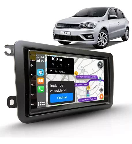 Central Multimidia Gol G G Carplay Android Gps Avisa Radar