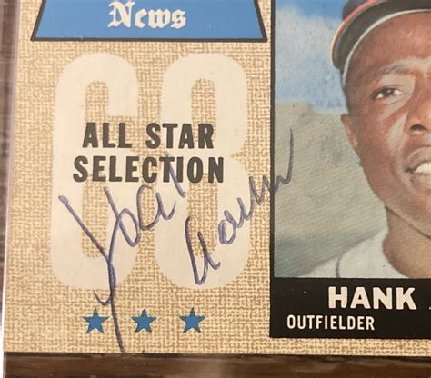 Hank Aaron Autograph Need Help Update See Last Post Psa Quick