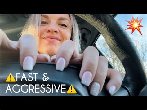 FAST AGGRESSIVE ASMR RANDOM LOFI TRIGGERS IN THE CAR