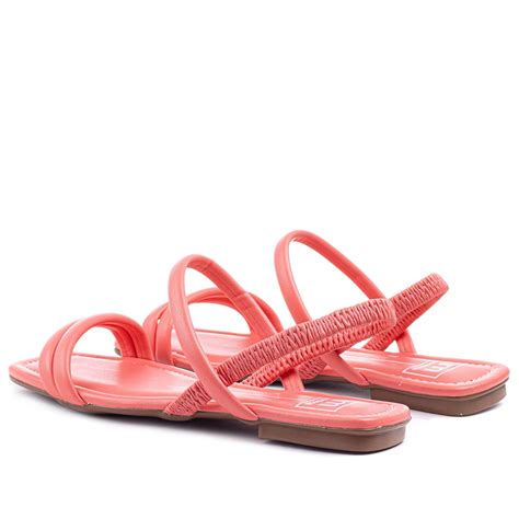 Sandália Rasteira Moleca Calce Fácil Nude