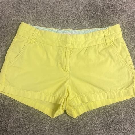 J Crew Shorts J Crew Yellow Chino Shorts Poshmark