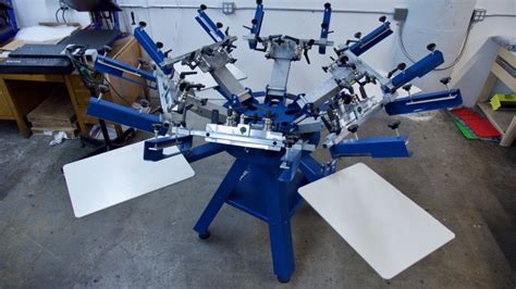 M R Kruzer 6 Color 4 Station Manual Screen Printing Press For Sale In