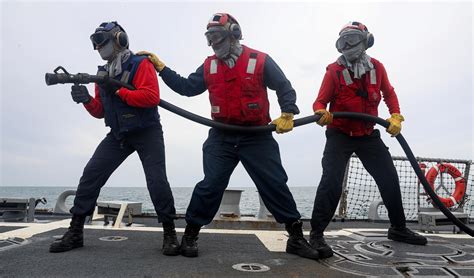 DVIDS Images USS Dewey DDG 105 Conducts Aircraft Firefighting