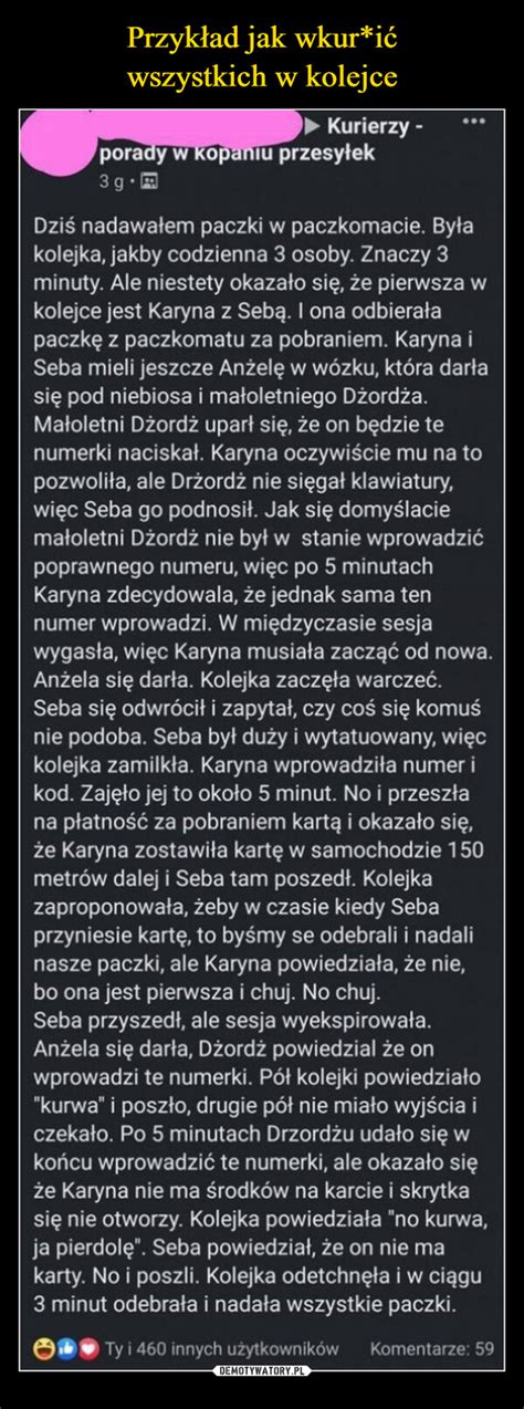 Przykład jak wkur ić wszystkich w kolejce Demotywatory pl