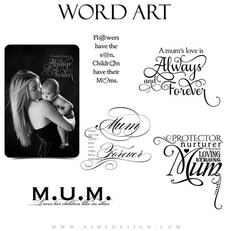 Ashe Design | Mum Word Art Collection – AsheDesign