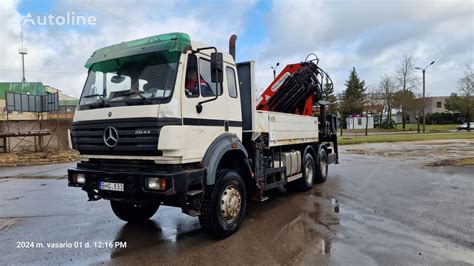 Mercedes Benz 2644 6x6 Flatbed Truck For Sale Lithuania Mazeikiai Fp38626