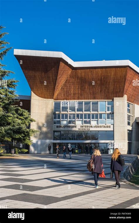 France, Isere, Saint-Martin-d'Heres, the campus of Grenoble Alpes University, the Library of ...