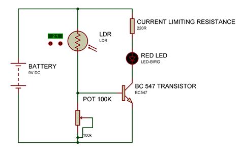 Light Sensor And Darkness Detector Circuit Using Ldr And Transistor Images