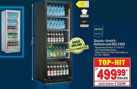 Metro Professional Glast R Umluft K Hlschrank Gsc Angebot Bei