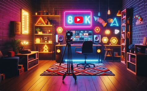 Bright Lights Big Creativity Youtuber S Paradise Background Wallpaper