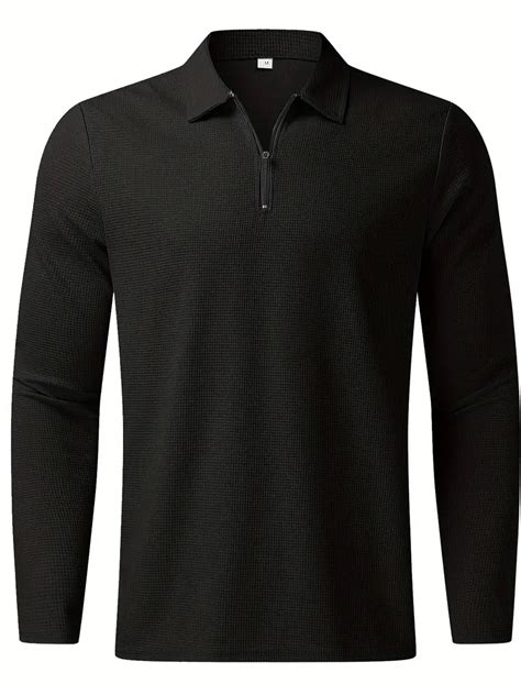 Waffle Shirt Mens Casual V Neck Pullover Long Sleeve Rugby Temu