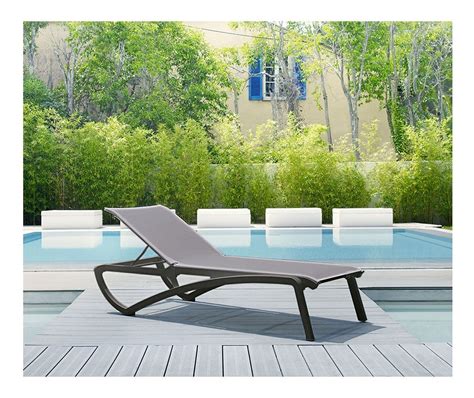 Sunset Sling Chaise Lounge With Plastic Resin Frame Furniture Leisure