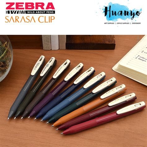 Zebra Sarasa Clip Retractable Vintage Retro Colour Gel Pen Mm