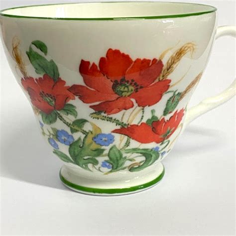 Duchess Fine Bone China Poppies Teacup