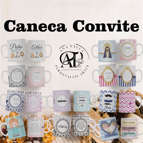 Arte Para Caneca Convite Padrinhos Personalize Artes