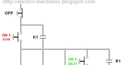 Rangkaian Kontaktor Star Delta Manual