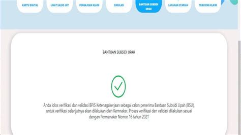 Cek Status Calon Penerima BSU Subsidi Gaji 2022 Via Link Kemnaker