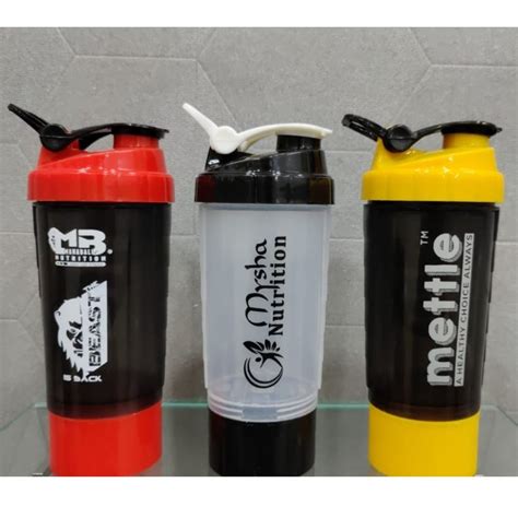 Pp Flip Top Cap Ml Gym Shaker Bottle Use For Storage Protein At