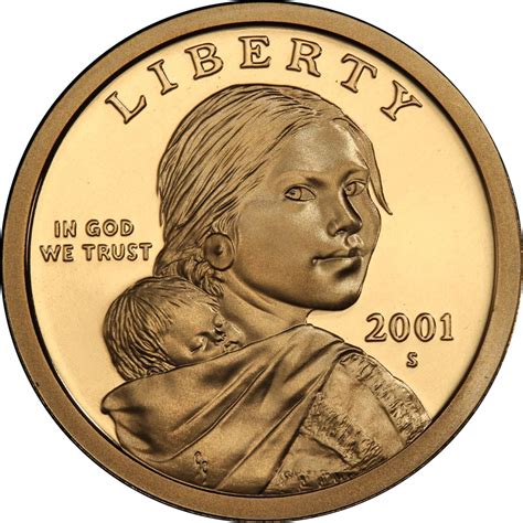 2001 S 1 Pf Sacagawea Dollars Coin