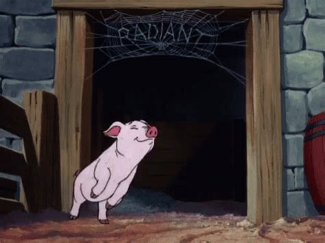 Charlottes Web Pig GIF - CharlottesWeb Pig Radiant - Discover & Share GIFs