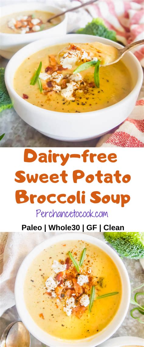 Dairy Free Sweet Potato Broccoli Soup Paleo Whole Gf Recipe