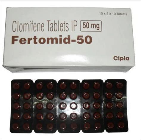 Fertomid 50 Mg Tablet Packaging Type Strip Packaging Size 1 10 At