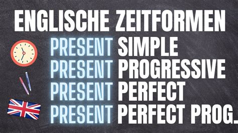 Englische Zeitformen auf Deutsch erklärt mit PDF Übungen Lösungen