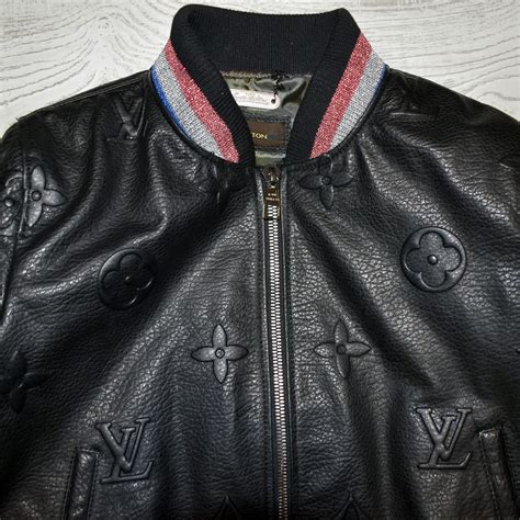 Louis Vuitton Womens Leather Bomber Jacket Leather Guys