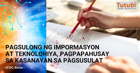 Pagsulong Ng Impormasyon At Teknolohiya Pagpapahusay Sa Kasanayan Sa