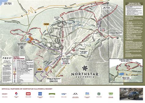 Northstar At Tahoe Trail Maps Ski Map Of Northstar