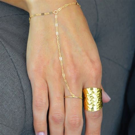 Gold Delicate Hand Chain 14k Gold Filled Hand Chain Etsy